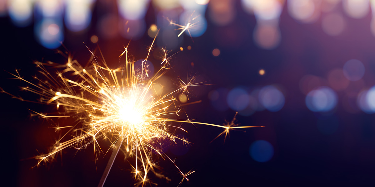 Firework Sparkler on the 4th of July